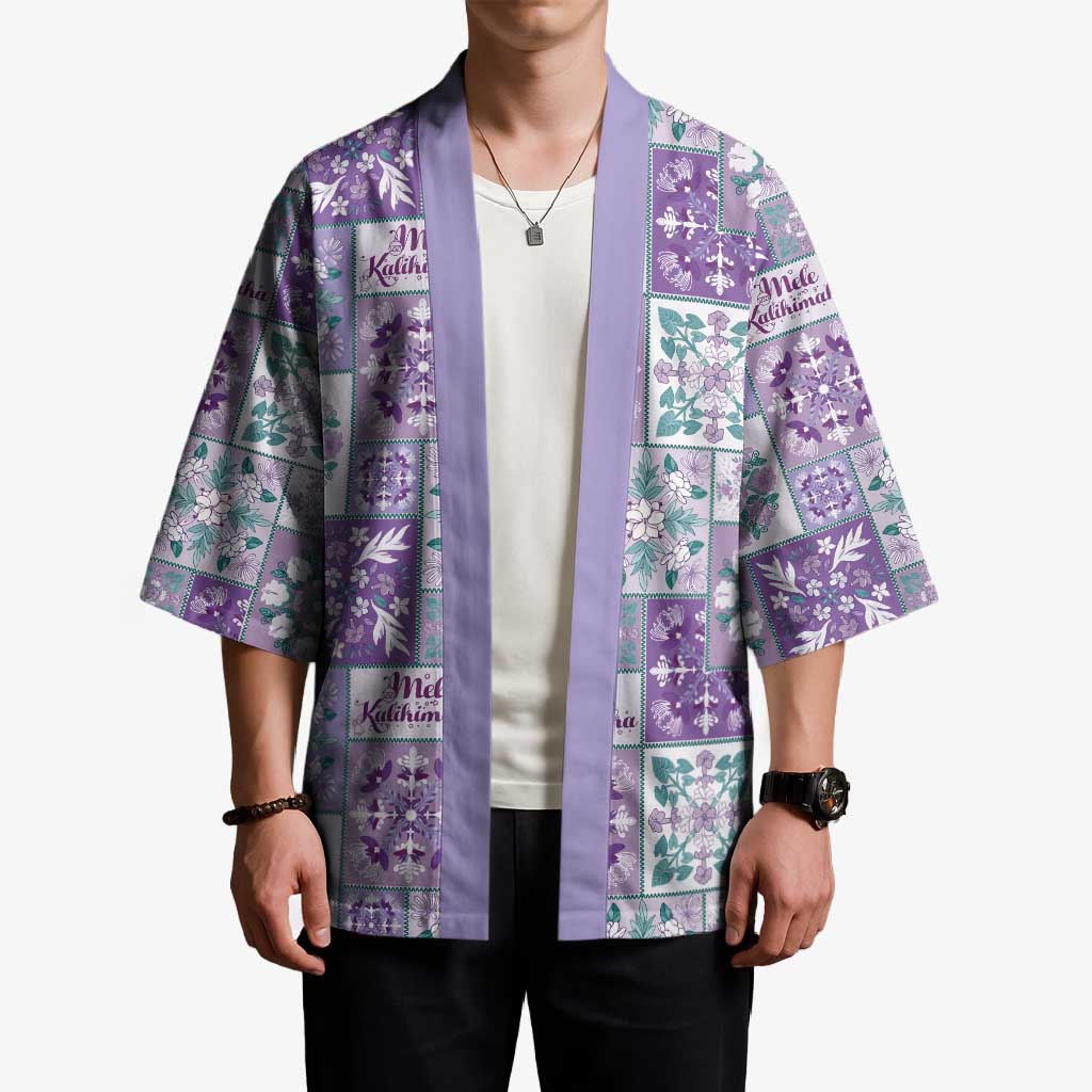 Mele Kalikimaka Hawaii Christmas Kimono Poni Seamless Floral Motif - Polynesian Pride