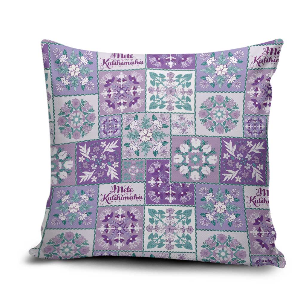 Mele Kalikimaka Hawaii Christmas Pillow Cover Poni Seamless Floral Motif - Polynesian Pride