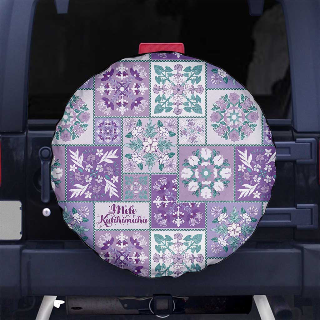 Mele Kalikimaka Hawaii Christmas Spare Tire Cover Poni Seamless Floral Motif - Polynesian Pride