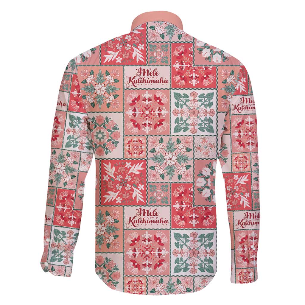 Mele Kalikimaka Hawaii Christmas Family Matching Mermaid Dress and Hawaiian Shirt Ulaula Seamless Floral Motif - Polynesian Pride