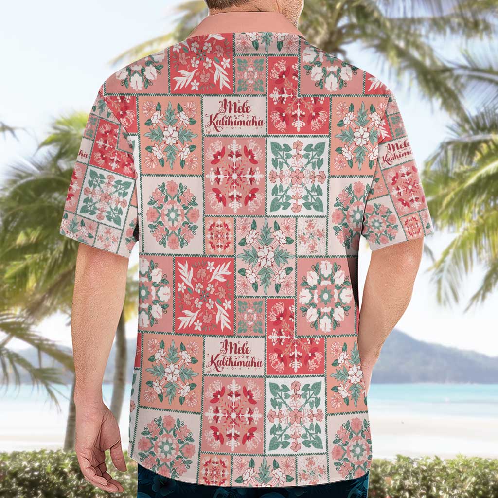 Mele Kalikimaka Hawaii Christmas Hawaiian Shirt Ulaula Seamless Floral Motif - Polynesian Pride