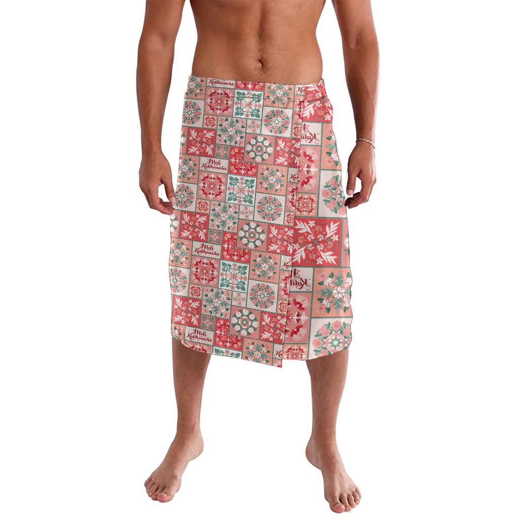 Mele Kalikimaka Hawaii Christmas Lavalava Ulaula Seamless Floral Motif - Polynesian Pride