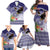 American Samoa Bald Eagle Family Matching Off Shoulder Maxi Dress and Hawaiian Shirt Polynesian Tropical Flowers