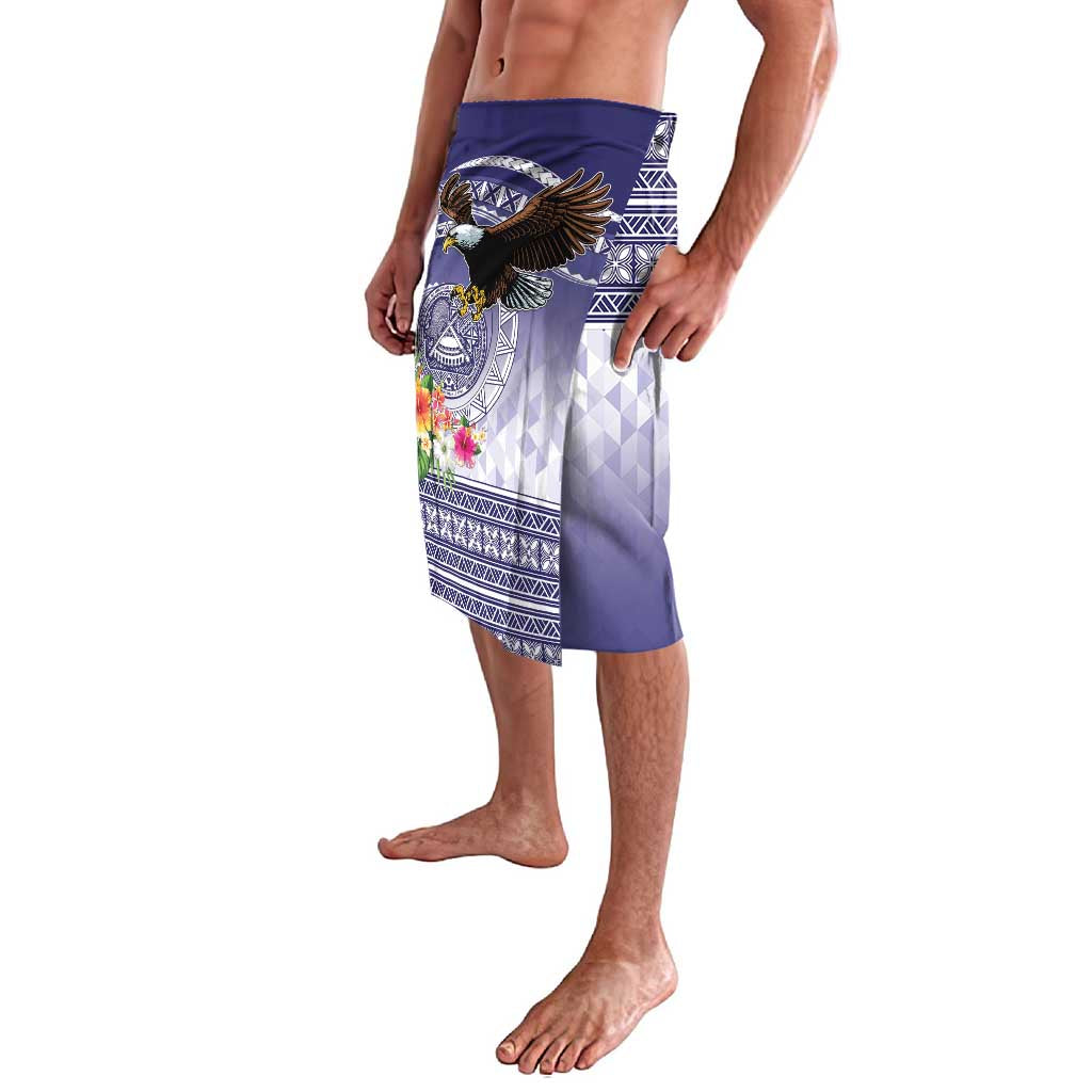 American Samoa Bald Eagle Lavalava Polynesian Tropical Flowers