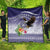 American Samoa Bald Eagle Quilt Polynesian Tropical Flowers