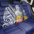 New Caledonia Kagu Bird Back Car Seat Cover Polynesian Tropical Flowers