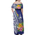 New Caledonia Kagu Bird Family Matching Off Shoulder Maxi Dress and Hawaiian Shirt Polynesian Tropical Flowers