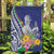 New Caledonia Kagu Bird Garden Flag Polynesian Tropical Flowers