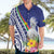 New Caledonia Kagu Bird Hawaiian Shirt Polynesian Tropical Flowers