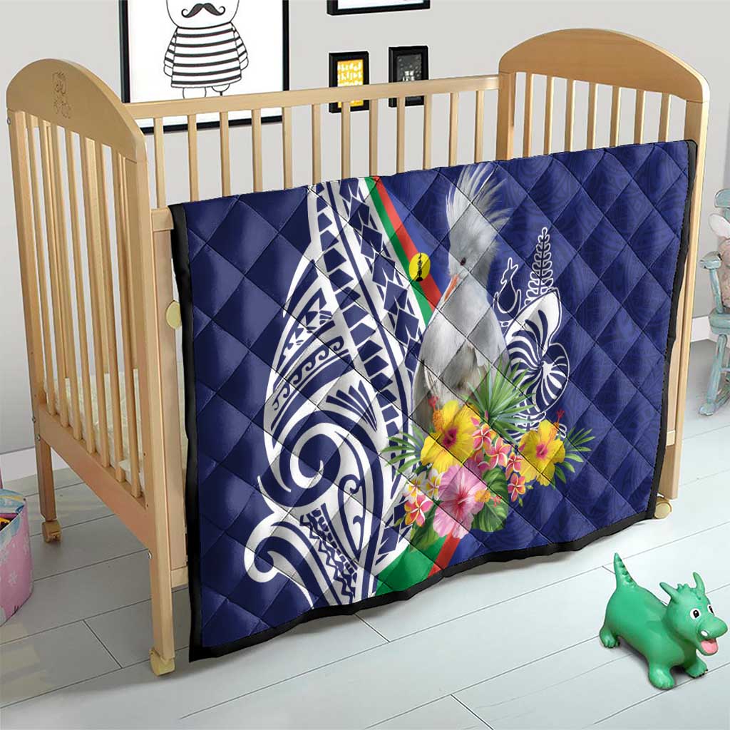 New Caledonia Kagu Bird Quilt Polynesian Tropical Flowers LT9 - Polynesian Pride