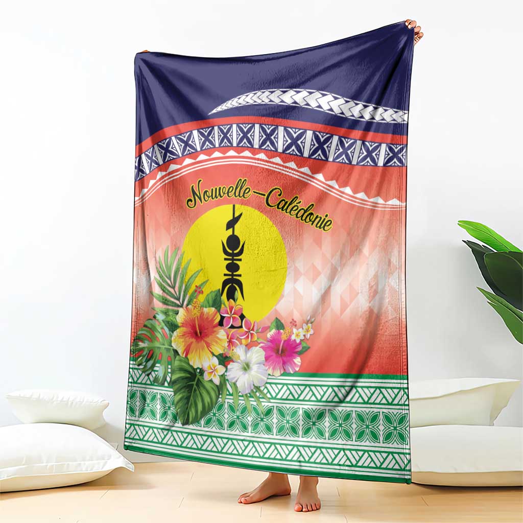 New Caledonia Nautilus Shell Blanket Polynesian Tropical Flowers LT9 - Polynesian Pride