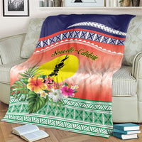 New Caledonia Nautilus Shell Blanket Polynesian Tropical Flowers LT9 - Polynesian Pride