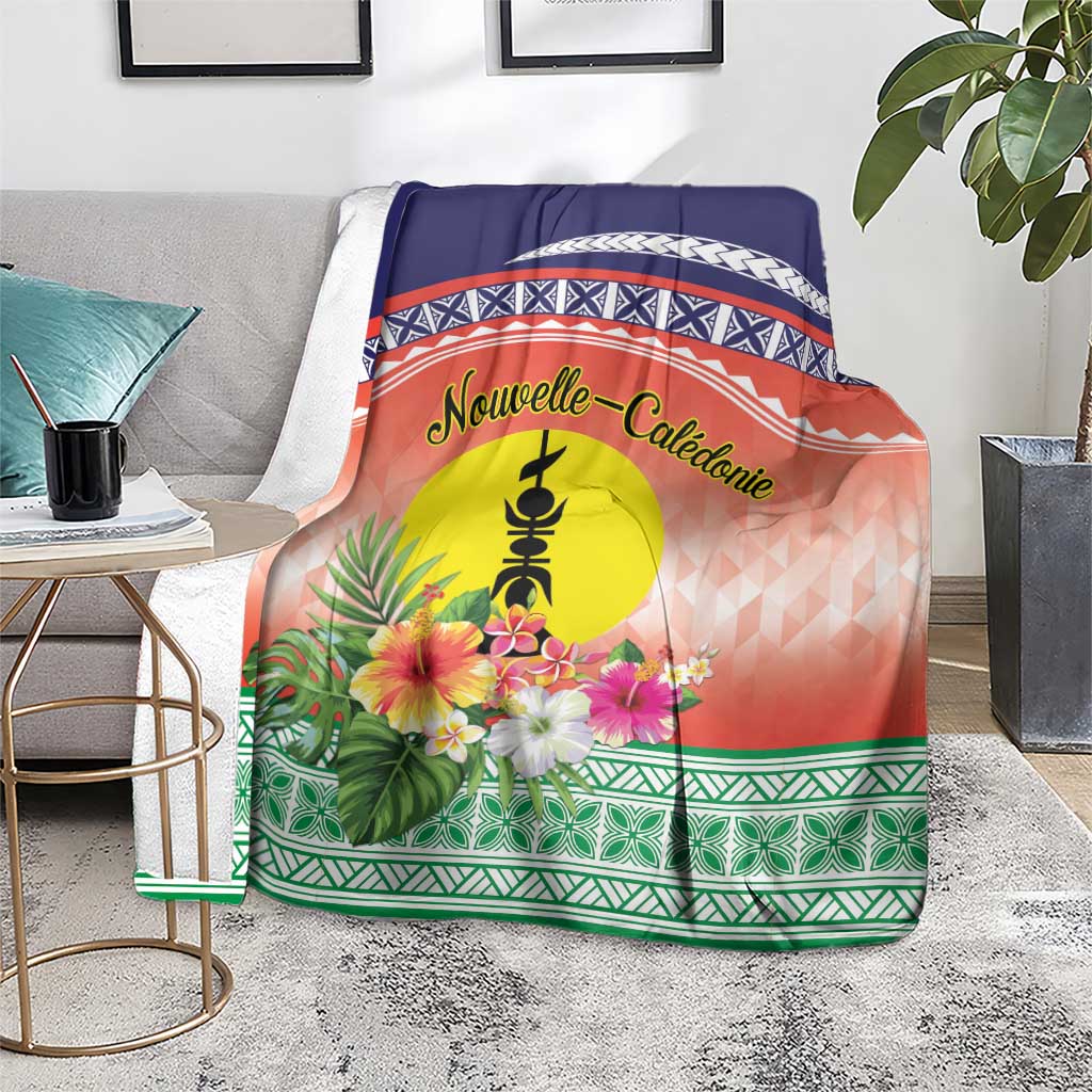 New Caledonia Nautilus Shell Blanket Polynesian Tropical Flowers LT9 - Polynesian Pride