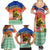 New Caledonia Nautilus Shell Family Matching Summer Maxi Dress and Hawaiian Shirt Polynesian Tropical Flowers