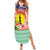 New Caledonia Nautilus Shell Family Matching Summer Maxi Dress and Hawaiian Shirt Polynesian Tropical Flowers