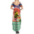 New Caledonia Nautilus Shell Family Matching Summer Maxi Dress and Hawaiian Shirt Polynesian Tropical Flowers