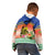 New Caledonia Nautilus Shell Kid Hoodie Polynesian Tropical Flowers