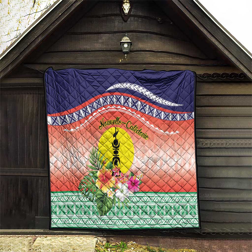 New Caledonia Nautilus Shell Quilt Polynesian Tropical Flowers LT9 - Polynesian Pride