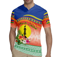 New Caledonia Nautilus Shell Rugby Jersey Polynesian Tropical Flowers LT9 - Polynesian Pride