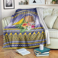 Tokelau Tuluma Blanket Polynesian Tropical Flowers