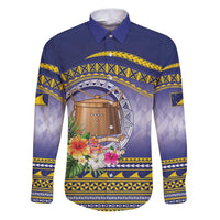 Tokelau Tuluma Family Matching Puletasi and Hawaiian Shirt Polynesian Tropical Flowers