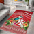 Wallis et Futuna Kingfisher Area Rug Polynesian Tropical Flowers