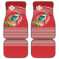 Wallis et Futuna Kingfisher Car Mats Polynesian Tropical Flowers