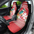 Wallis et Futuna Kingfisher Car Seat Cover Polynesian Tropical Flowers