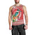 Wallis et Futuna Kingfisher Men Tank Top Polynesian Tropical Flowers