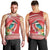 Wallis et Futuna Kingfisher Men Tank Top Polynesian Tropical Flowers