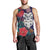 Maori Wheku Meri Kirihimete Personalised Men Tank Top All Blue Indigenous Maori Motif - Polynesian Pride
