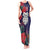Maori Wheku Meri Kirihimete Personalised Tank Maxi Dress All Blue Indigenous Maori Motif - Polynesian Pride
