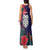 Maori Wheku Meri Kirihimete Personalised Tank Maxi Dress All Blue Indigenous Maori Motif - Polynesian Pride