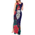Maori Wheku Meri Kirihimete Personalised Tank Maxi Dress All Blue Indigenous Maori Motif - Polynesian Pride