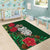Maori Wheku Meri Kirihimete Personalised Area Rug All Green Indigenous Maori Motif - Polynesian Pride