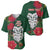 Maori Wheku Meri Kirihimete Personalised Baseball Jersey All Green Indigenous Maori Motif - Polynesian Pride
