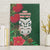 Maori Wheku Meri Kirihimete Personalised Canvas Wall Art All Green Indigenous Maori Motif - Polynesian Pride