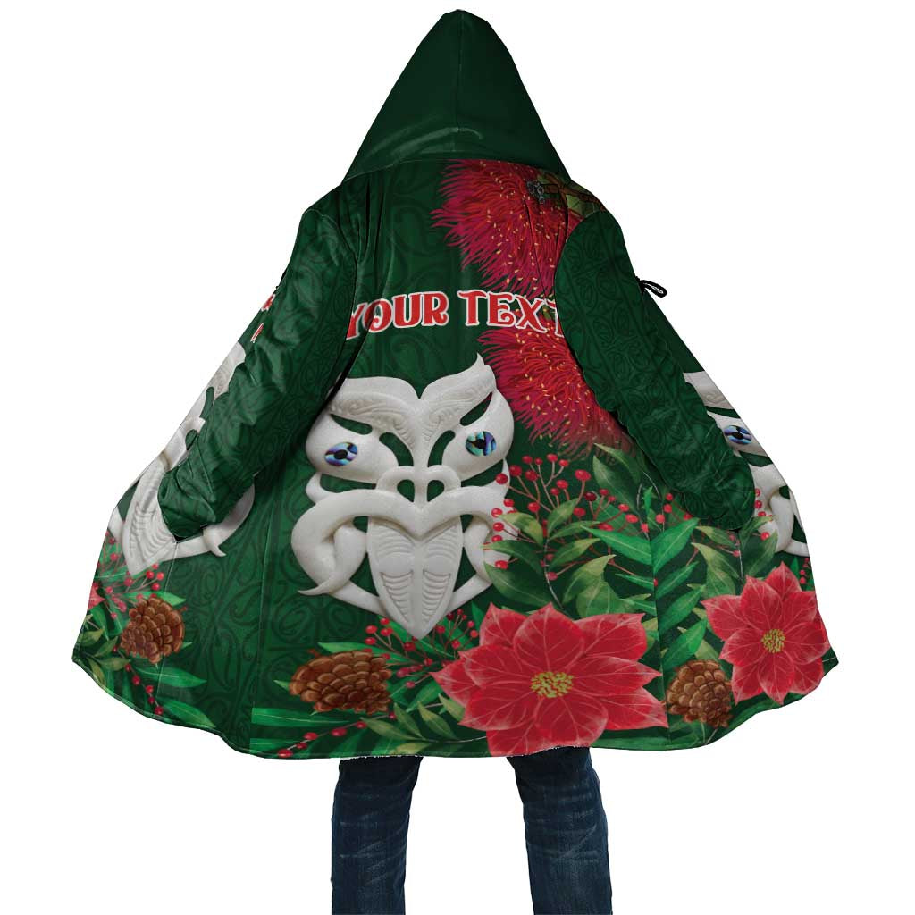 Maori Wheku Meri Kirihimete Personalised Cloak All Green Indigenous Maori Motif - Polynesian Pride