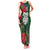 Maori Wheku Meri Kirihimete Personalised Family Matching Tank Maxi Dress and Hawaiian Shirt All Green Indigenous Maori Motif - Polynesian Pride