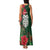 Maori Wheku Meri Kirihimete Personalised Family Matching Tank Maxi Dress and Hawaiian Shirt All Green Indigenous Maori Motif - Polynesian Pride
