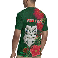 Maori Wheku Meri Kirihimete Personalised Rugby Jersey All Green Indigenous Maori Motif - Polynesian Pride