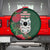 Maori Wheku Meri Kirihimete Personalised Spare Tire Cover All Green Indigenous Maori Motif - Polynesian Pride