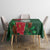 Maori Wheku Meri Kirihimete Personalised Tablecloth All Green Indigenous Maori Motif - Polynesian Pride