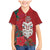 Maori Wheku Meri Kirihimete Personalised Family Matching Mermaid Dress and Hawaiian Shirt All Red Indigenous Maori Motif - Polynesian Pride