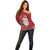 Maori Wheku Meri Kirihimete Personalised Off Shoulder Sweater All Red Indigenous Maori Motif - Polynesian Pride