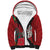 Maori Wheku Meri Kirihimete Personalised Sherpa Hoodie All Red Indigenous Maori Motif - Polynesian Pride