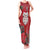 Maori Wheku Meri Kirihimete Personalised Tank Maxi Dress All Red Indigenous Maori Motif - Polynesian Pride