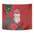 Maori Wheku Meri Kirihimete Personalised Tapestry All Red Indigenous Maori Motif - Polynesian Pride