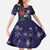 Tui Meri Kirihimete Personalised Family Matching Puletasi and Hawaiian Shirt Pohutukawa Flowers Blue Motif - Polynesian Pride