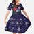 Tui Meri Kirihimete Personalised Family Matching Summer Maxi Dress and Hawaiian Shirt Pohutukawa Flowers Blue Motif - Polynesian Pride